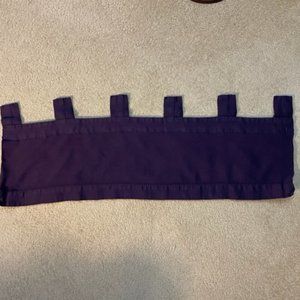 Dark purple tab top valances
